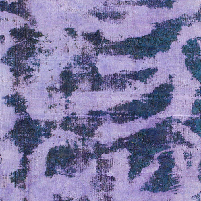 Machine Washable Abstract Purple Mimosa Purple Rug, wshabs1123
