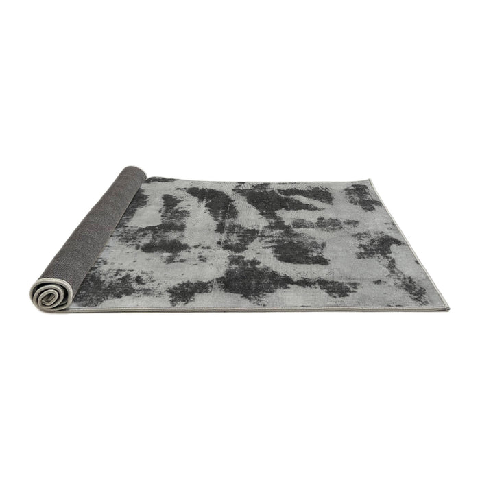 Sideview of Abstract Gray Modern Rug, abs1123gry