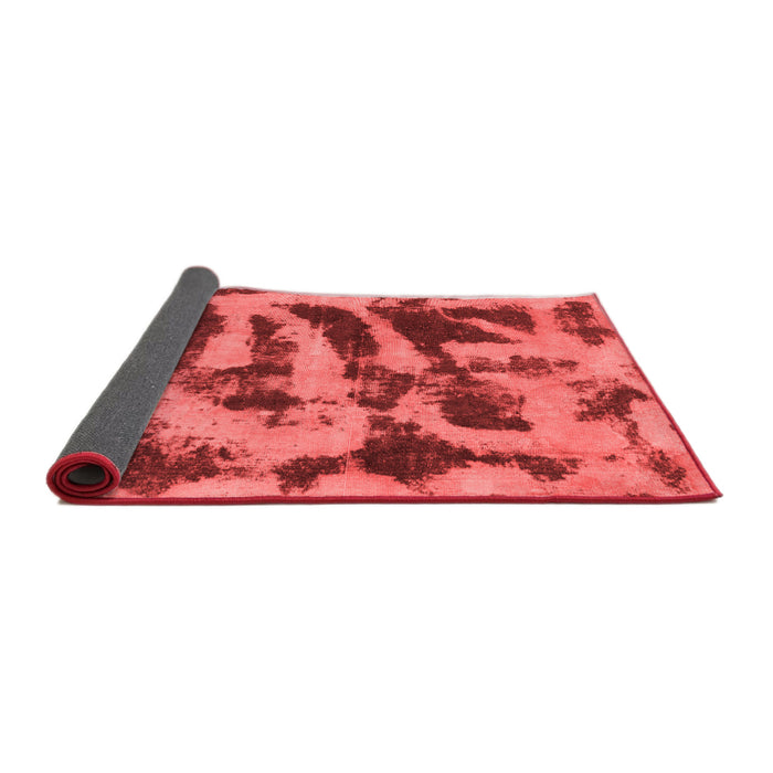 Abstract Red Modern Area Rugs