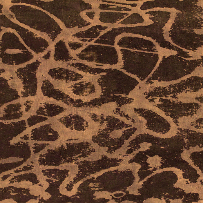 Square Persian Orange Bohemian Rug, abs1124org