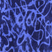 Square Machine Washable Persian Blue Bohemian Rug, wshabs1124blu
