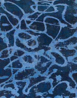 Abstract Blue Persian Rug, abs1124