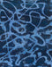 Abstract Blue Persian Rug, abs1124