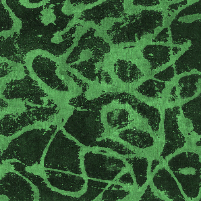 Machine Washable Persian Emerald Green Bohemian Area Rugs, wshabs1124emgrn