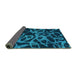 Sideview of Persian Turquoise Bohemian Rug, abs1124turq