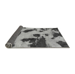 Sideview of Abstract Gray Modern Rug, abs1125gry