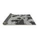 Sideview of Abstract Gray Modern Rug, abs1125gry