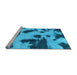 Sideview of Machine Washable Abstract Light Blue Modern Rug, wshabs1125lblu