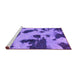 Sideview of Machine Washable Abstract Purple Modern Area Rugs, wshabs1125pur