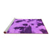 Sideview of Machine Washable Abstract Pink Modern Rug, wshabs1125pnk