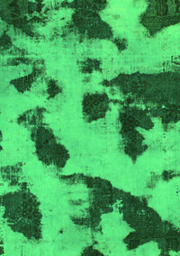 Abstract Green Modern Rug, abs1125grn