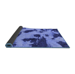 Sideview of Abstract Blue Modern Rug, abs1125blu