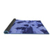 Sideview of Abstract Blue Modern Rug, abs1125blu