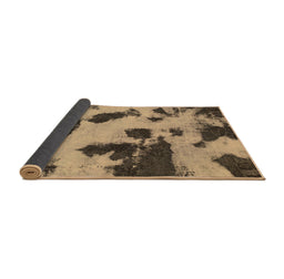 Sideview of Abstract Brown Modern Rug, abs1125brn