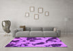 Machine Washable Abstract Pink Modern Rug in a Living Room, wshabs1125pnk