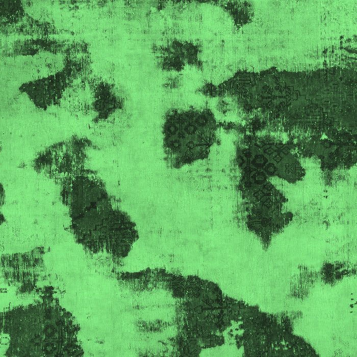 Machine Washable Abstract Emerald Green Modern Area Rugs, wshabs1125emgrn