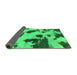 Sideview of Abstract Green Modern Rug, abs1125grn