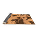 Sideview of Abstract Orange Modern Rug, abs1125org