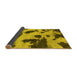 Sideview of Abstract Yellow Modern Rug, abs1125yw