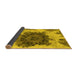 Sideview of Abstract Yellow Modern Rug, abs1126yw