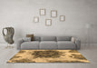 Machine Washable Abstract Brown Modern Rug in a Living Room,, wshabs1126brn