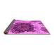 Sideview of Abstract Pink Modern Rug, abs1126pnk