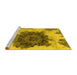 Sideview of Machine Washable Abstract Yellow Modern Rug, wshabs1126yw