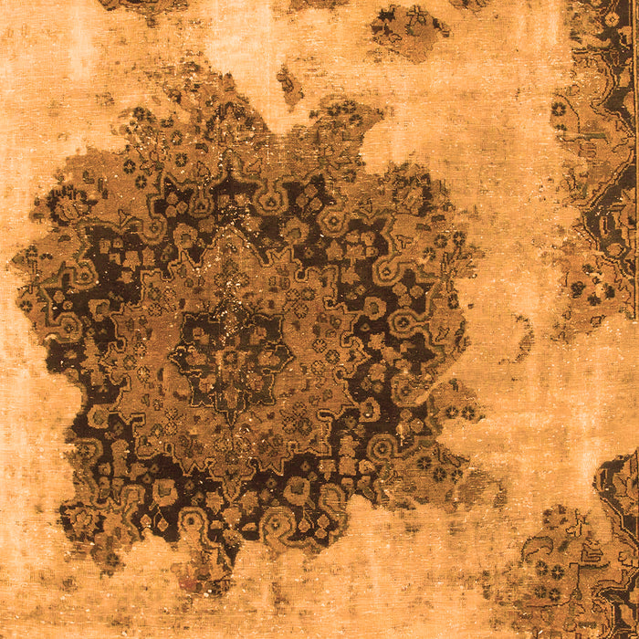 Machine Washable Abstract Orange Modern Area Rugs, wshabs1126org