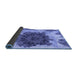 Sideview of Abstract Blue Modern Rug, abs1126blu