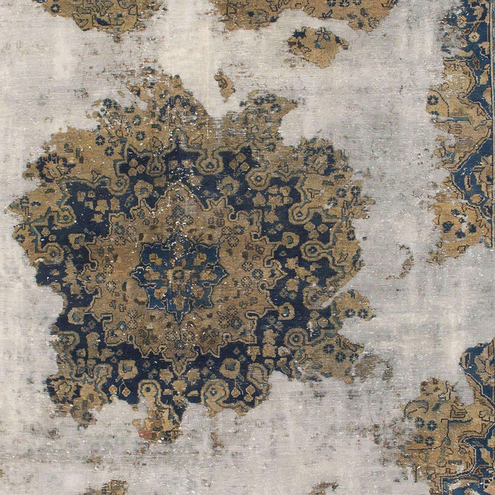 Machine Washable Abstract Tan Brown Rug, wshabs1126