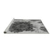 Sideview of Machine Washable Abstract Gray Modern Rug, wshabs1126gry