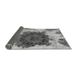 Sideview of Abstract Gray Modern Rug, abs1126gry