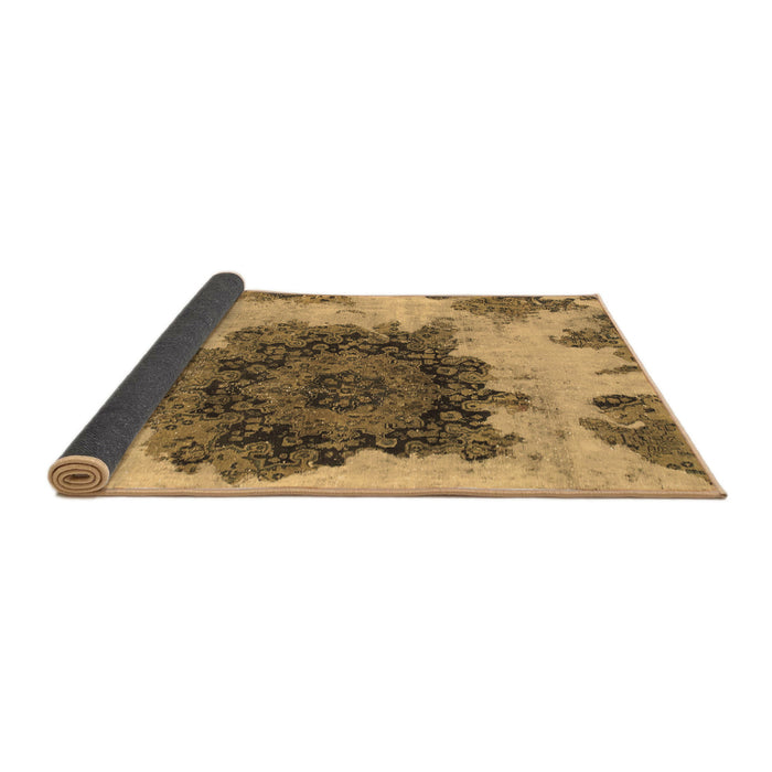 Sideview of Abstract Brown Modern Rug, abs1126brn