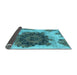 Sideview of Abstract Light Blue Modern Rug, abs1126lblu