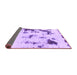 Sideview of Abstract Purple Modern Rug, abs1127pur