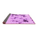 Sideview of Abstract Pink Modern Rug, abs1127pnk