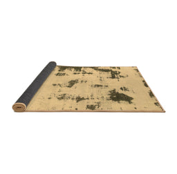 Sideview of Abstract Brown Modern Rug, abs1127brn