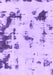 Machine Washable Abstract Purple Modern Area Rugs, wshabs1127pur