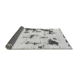 Sideview of Abstract Gray Modern Rug, abs1127gry
