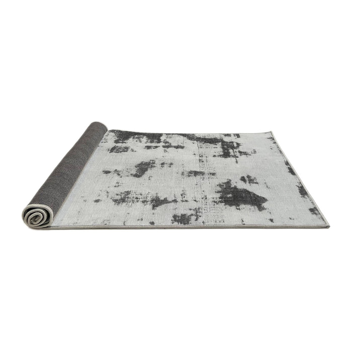 Sideview of Abstract Gray Modern Rug, abs1127gry