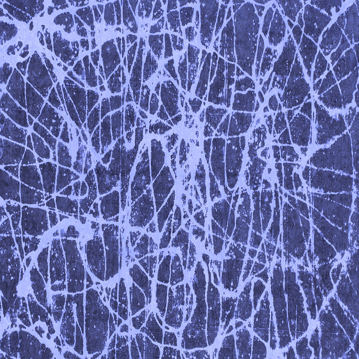 Square Abstract Blue Modern Rug, abs1128blu