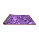 Sideview of Abstract Purple Modern Rug, abs1128pur