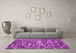 Machine Washable Abstract Pink Modern Rug in a Living Room, wshabs1128pnk