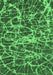 Machine Washable Abstract Emerald Green Modern Area Rugs, wshabs1128emgrn