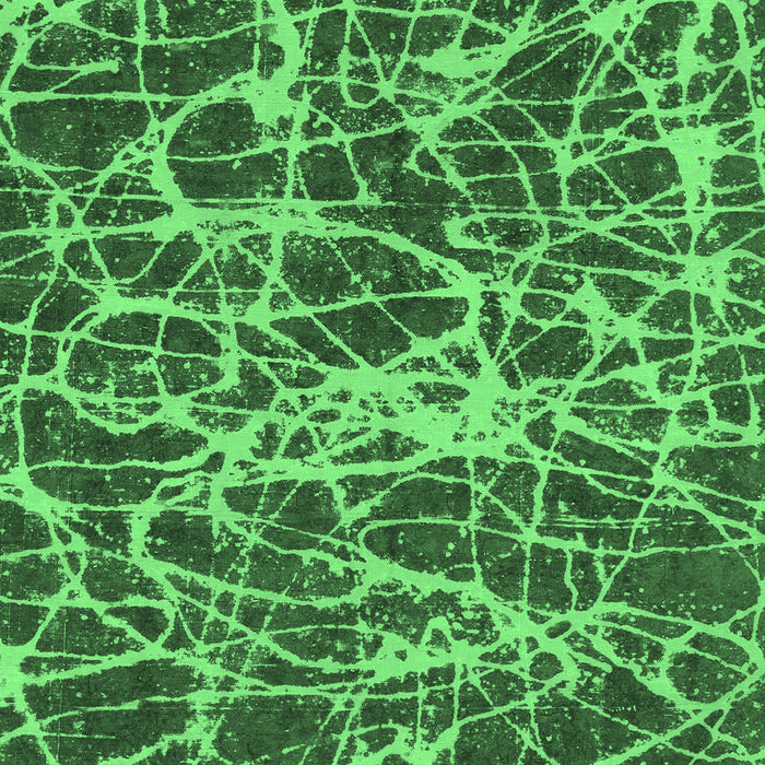 Machine Washable Abstract Emerald Green Modern Area Rugs, wshabs1128emgrn