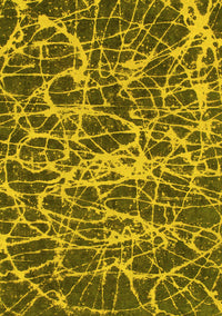 Abstract Yellow Modern Rug, abs1128yw