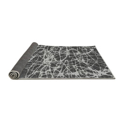 Sideview of Abstract Gray Modern Rug, abs1128gry