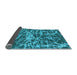 Sideview of Abstract Light Blue Modern Rug, abs1128lblu