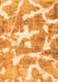 Machine Washable Abstract Orange Modern Area Rugs, wshabs1129org