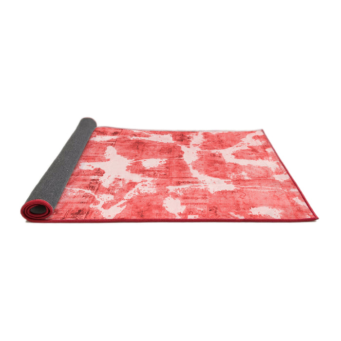 Abstract Red Modern Area Rugs